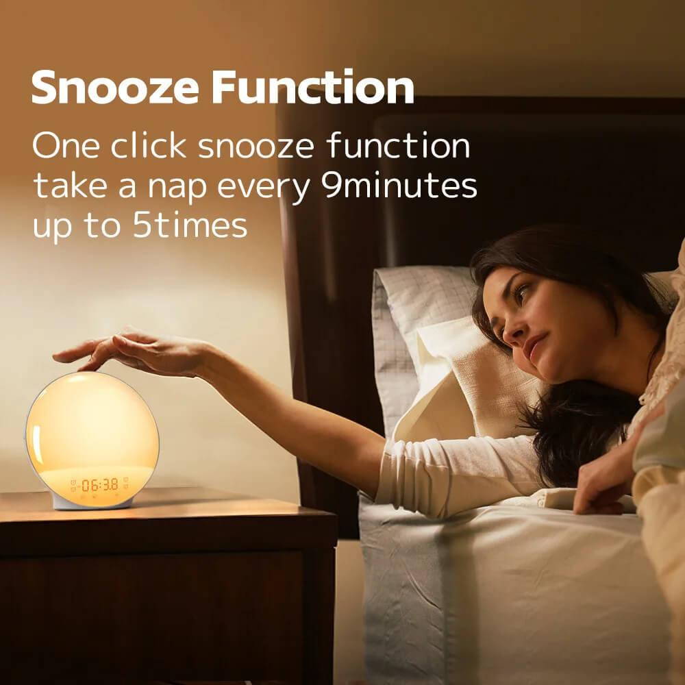 Sunrise Simulation Wake-Up Light Alarm Clock with FM Radio - Universal Fave