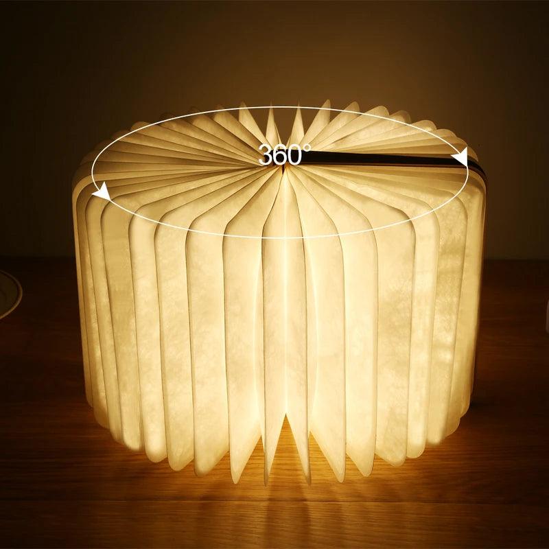 LumiBook LED Folding Wooden Book Light - Rechargeable - Universal Fave