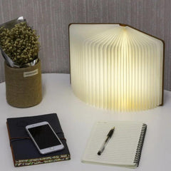 LumiBook LED Folding Wooden Book Light - Rechargeable - Universal Fave