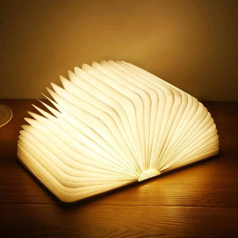 LumiBook LED Folding Wooden Book Light - Rechargeable - Universal Fave