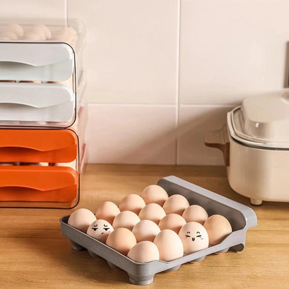 StackEgg Dual Layer Drawer Egg Organizer