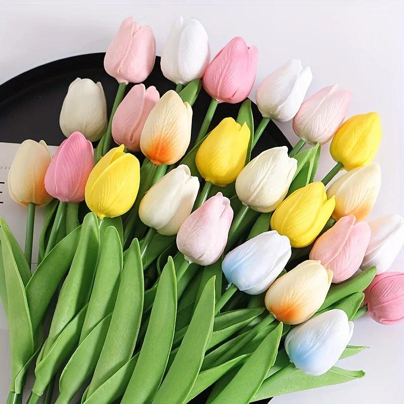 Tulip Elegance Artificial Flower Arrangement