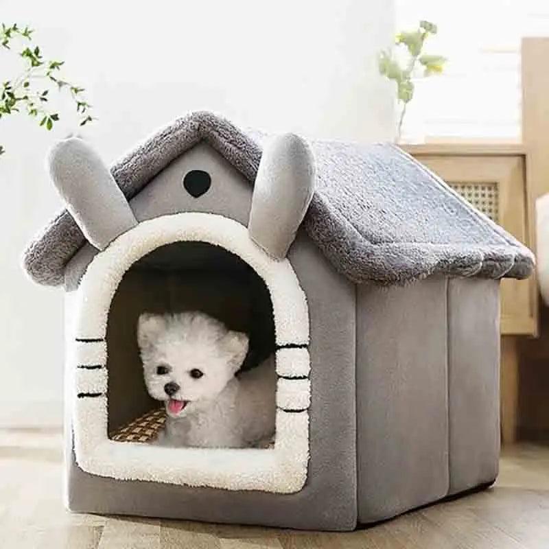 CozyHaven Indoor Warm Pet House with Soft Bed