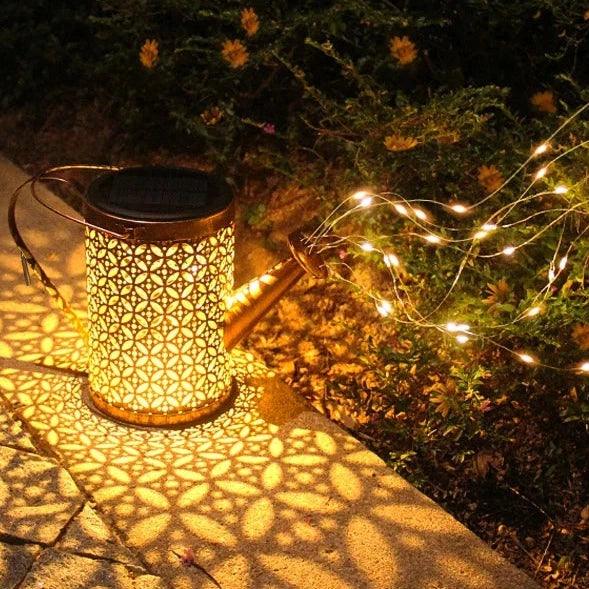 LuminWater Solar-Powered Watering Can with Lights - Universal Fave