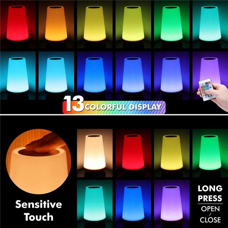 LumiTouch RGB Night Lamp with Remote Control - Universal Fave