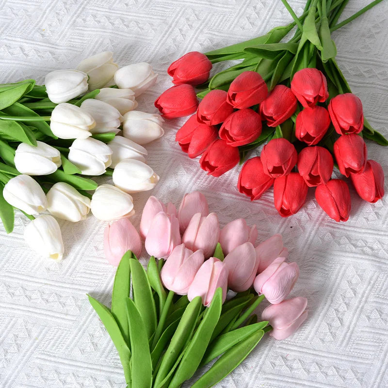 Tulip Elegance Artificial Flower Arrangement