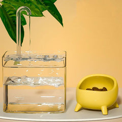 AquaPurr Transparent Cat Water Fountain - Universal Fave