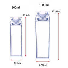 EcoSip Portable Clear Box for Milk, Tea, Juice - Universal Fave