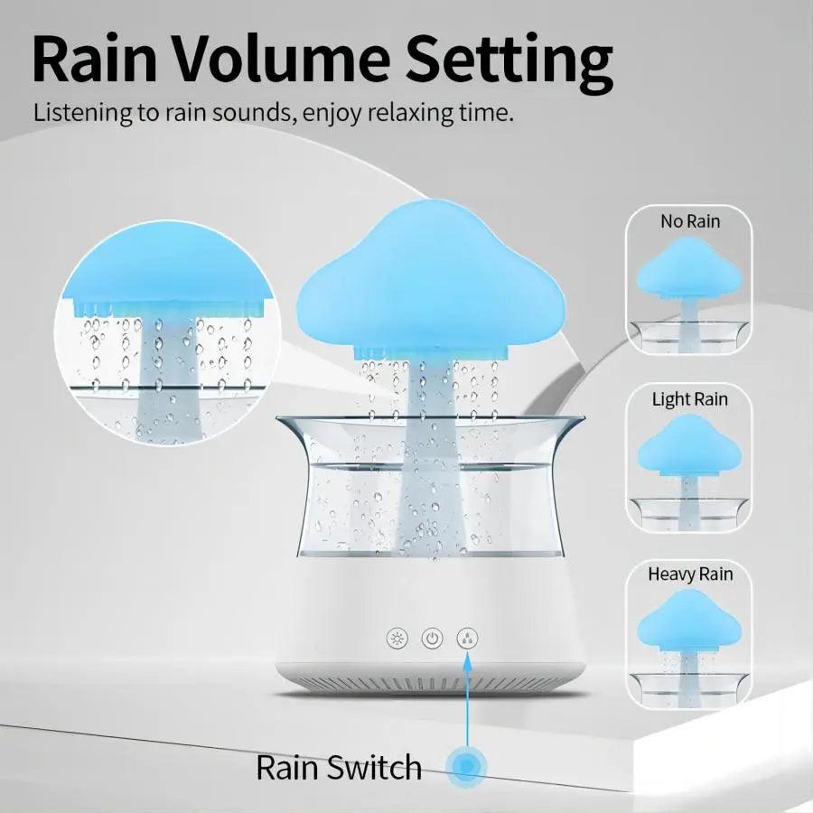 RelaxCloud Ultrasonic Raindrop Humidifier with Aromatherapy - Universal Fave