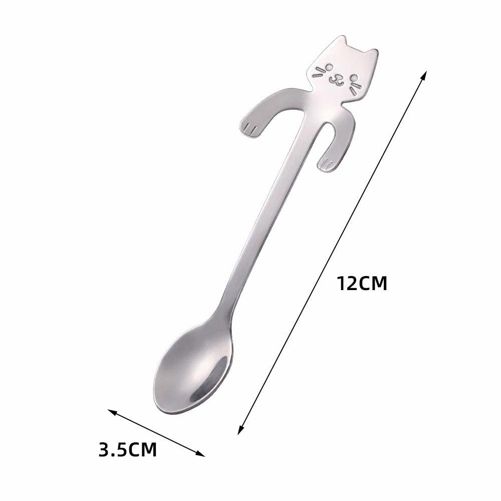 MeowMix Stainless Steel Spoon in Cat Design - Universal Fave