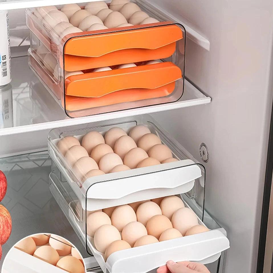 StackEgg Dual Layer Drawer Egg Organizer