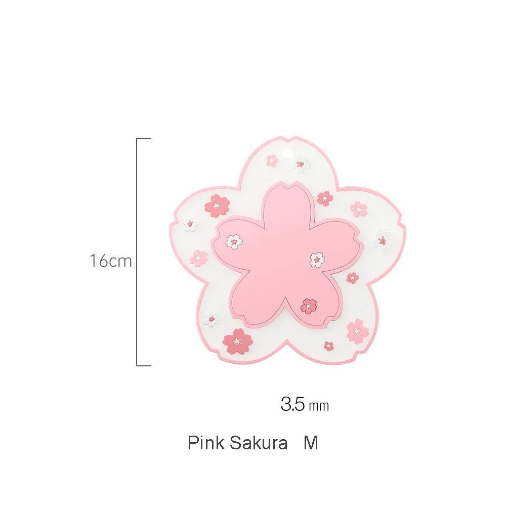 CherryBlossom Bliss Coaster - Tea Cup Mat - Universal Fave