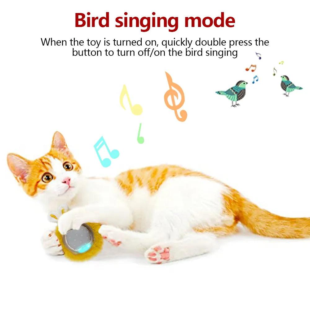 FelineFun LED Light & Bird Sound Rolling Ball - Universal Fave