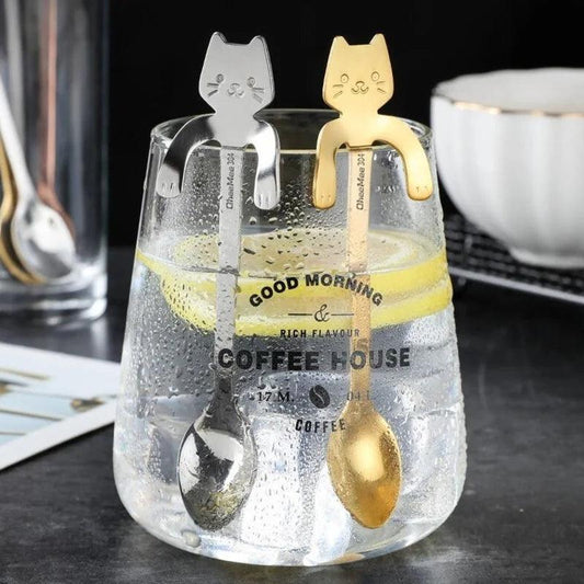 MeowMix Stainless Steel Spoon in Cat Design - Universal Fave