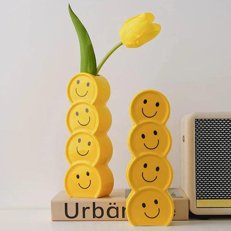 PopArt Smiles Ceramic Vase - Modern Home Decor - Universal Fave