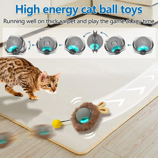 FelineFun LED Light & Bird Sound Rolling Ball - Universal Fave