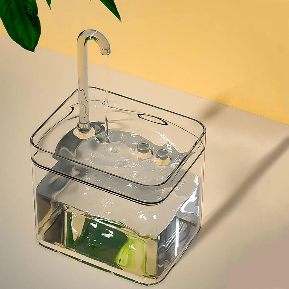 AquaPurr Transparent Cat Water Fountain - Universal Fave