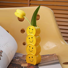 PopArt Smiles Ceramic Vase - Modern Home Decor - Universal Fave