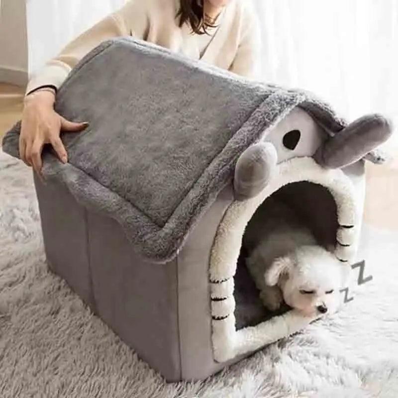 CozyHaven Indoor Warm Pet House with Soft Bed