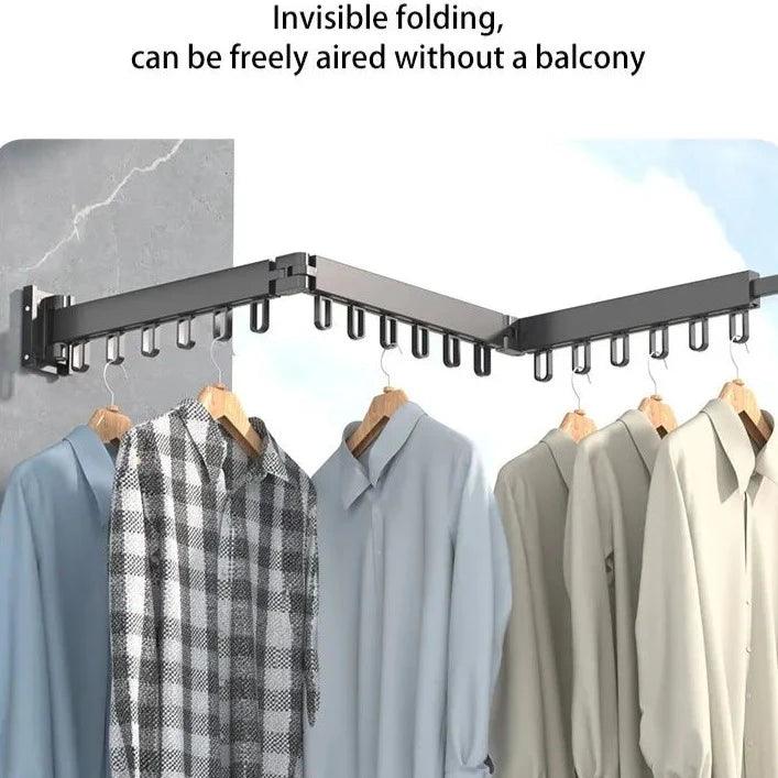 AlumiDry Wall-Mounted Foldable Clothes Drying Rack - Universal Fave