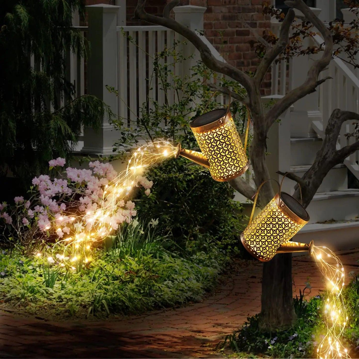 LuminWater Solar-Powered Watering Can with Lights - Universal Fave