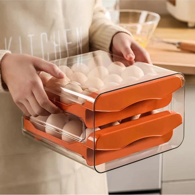 StackEgg Dual Layer Drawer Egg Organizer