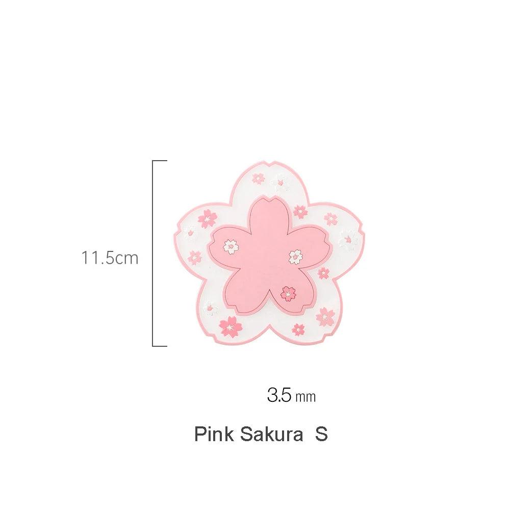 CherryBlossom Bliss Coaster - Tea Cup Mat - Universal Fave