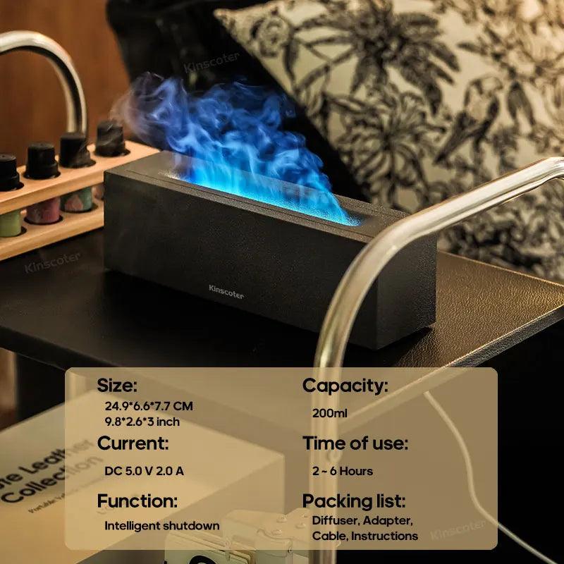 FlameMist Ultrasonic Aroma Diffuser with Cool Mist - Universal Fave