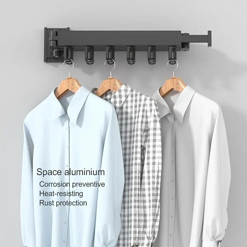 AlumiDry Wall-Mounted Foldable Clothes Drying Rack - Universal Fave