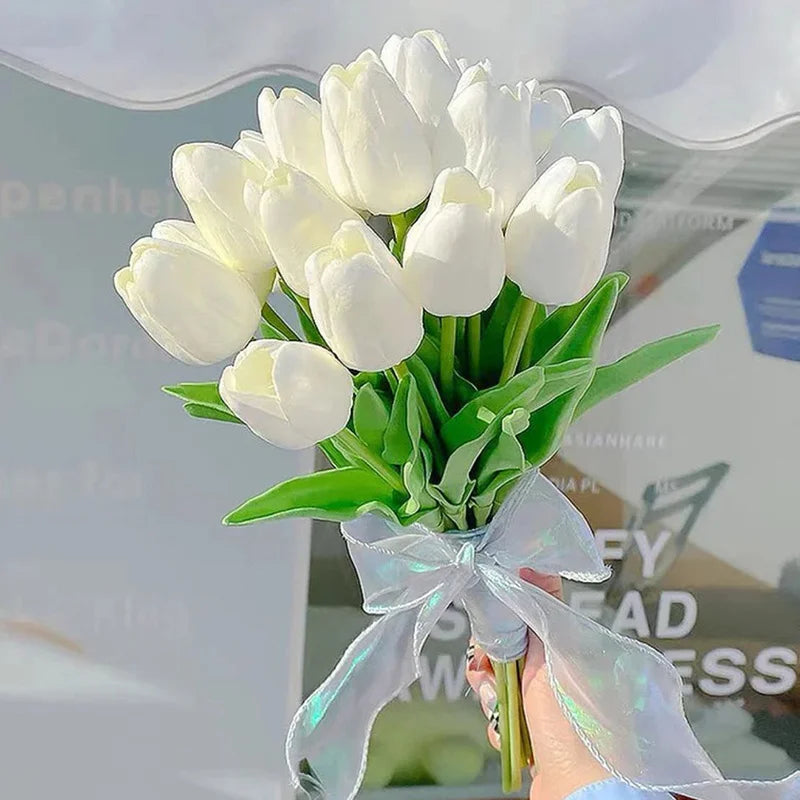 Tulip Elegance Artificial Flower Arrangement