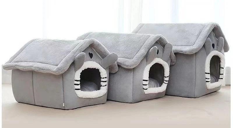 CozyHaven Indoor Warm Pet House with Soft Bed