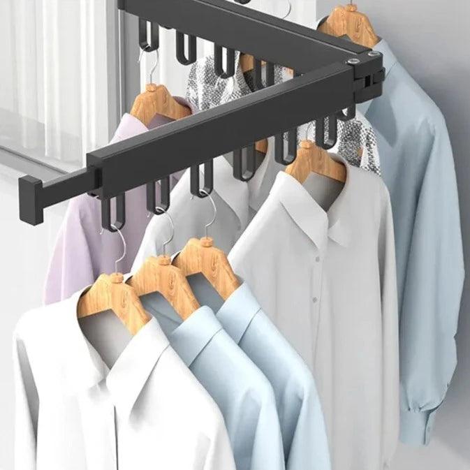 AlumiDry Wall-Mounted Foldable Clothes Drying Rack - Universal Fave