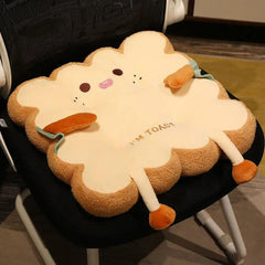 ToastieCuddle Soft Plush Toast Cushion - Non-Slip & Cozy - Universal Fave