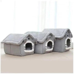 CozyHaven Indoor Warm Pet House with Soft Bed