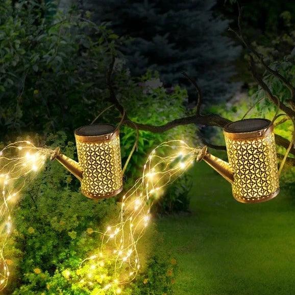 LuminWater Solar-Powered Watering Can with Lights - Universal Fave