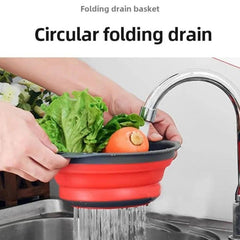 FlexiFold Silicone Drain Basket for Fruits & Vegetables - Universal Fave Store