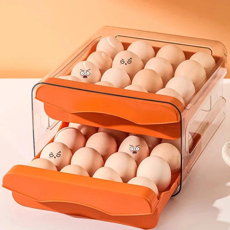 StackEgg Dual Layer Drawer Egg Organizer