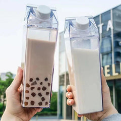 EcoSip Portable Clear Box for Milk, Tea, Juice - Universal Fave