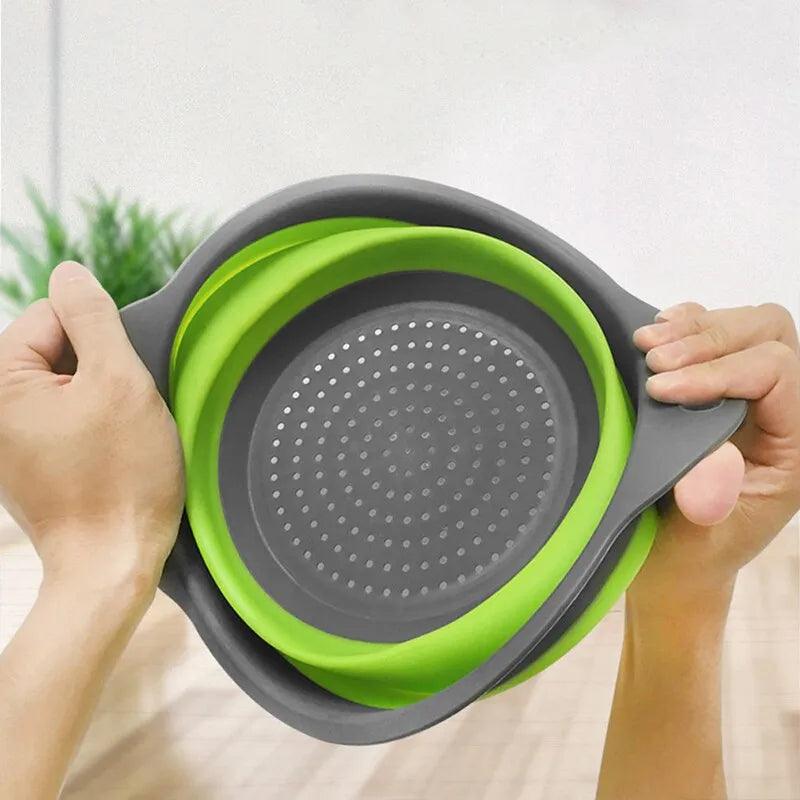 FlexiFold Silicone Drain Basket for Fruits & Vegetables - Universal Fave Store