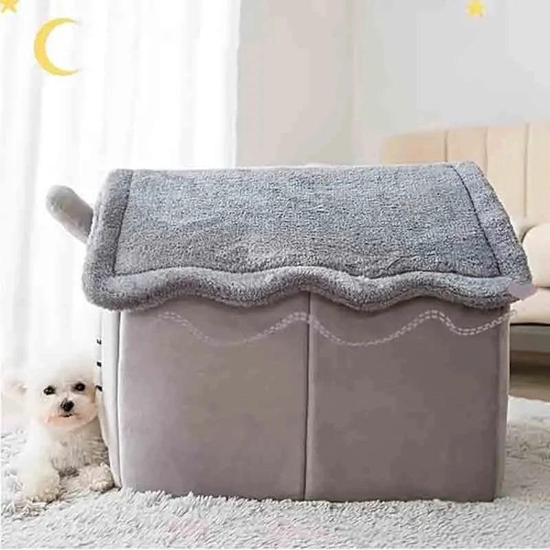 CozyHaven Indoor Warm Pet House with Soft Bed