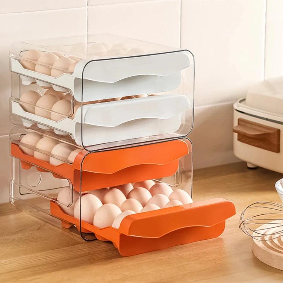 StackEgg Dual Layer Drawer Egg Organizer