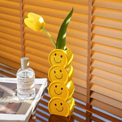 PopArt Smiles Ceramic Vase - Modern Home Decor - Universal Fave