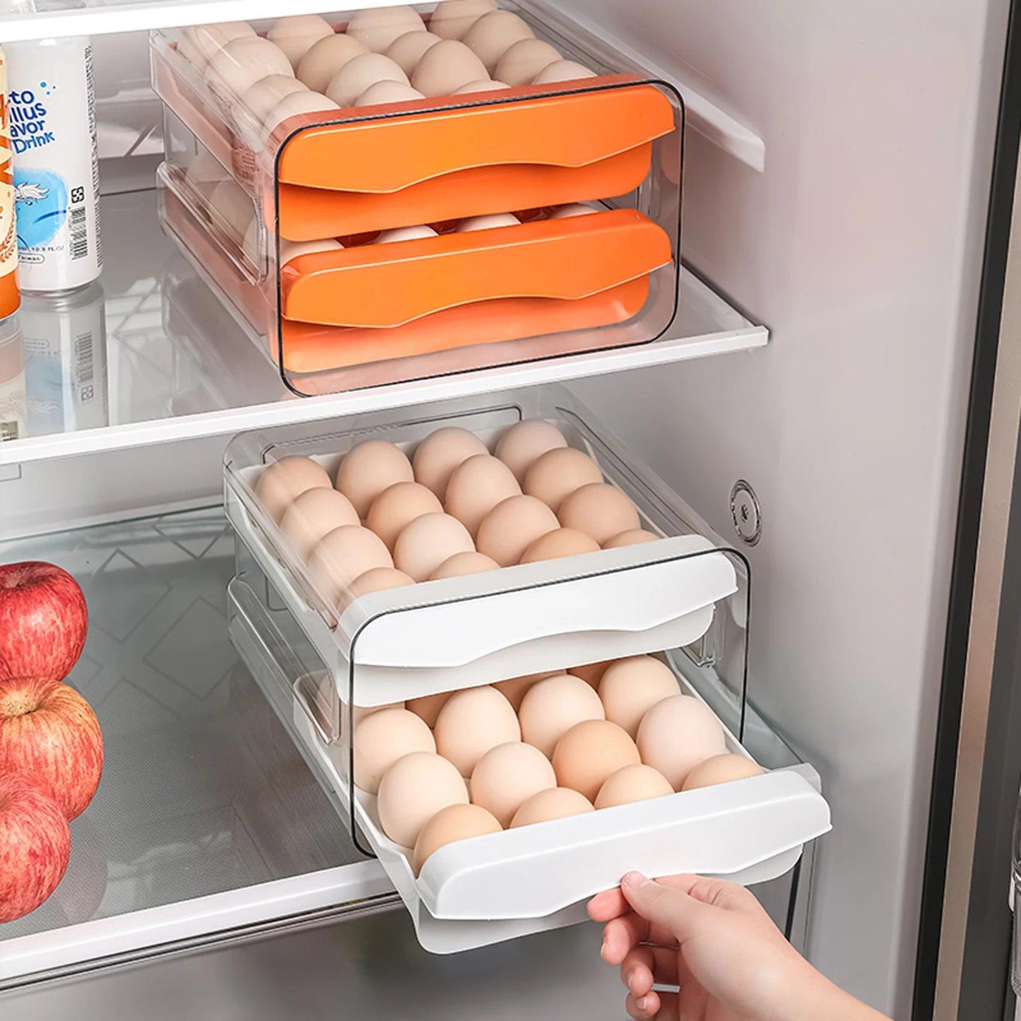 StackEgg Dual Layer Drawer Egg Organizer