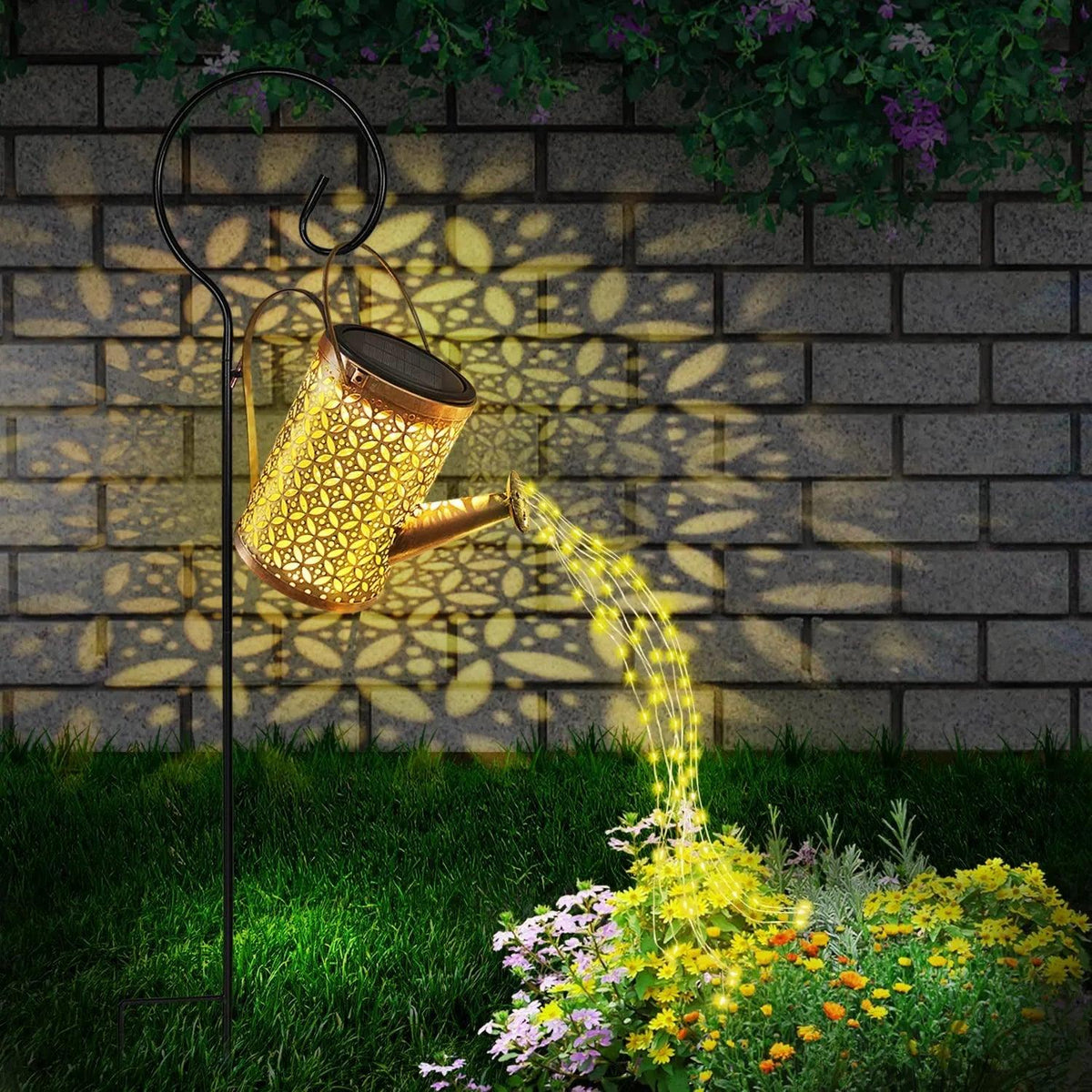 LuminWater Solar-Powered Watering Can with Lights - Universal Fave